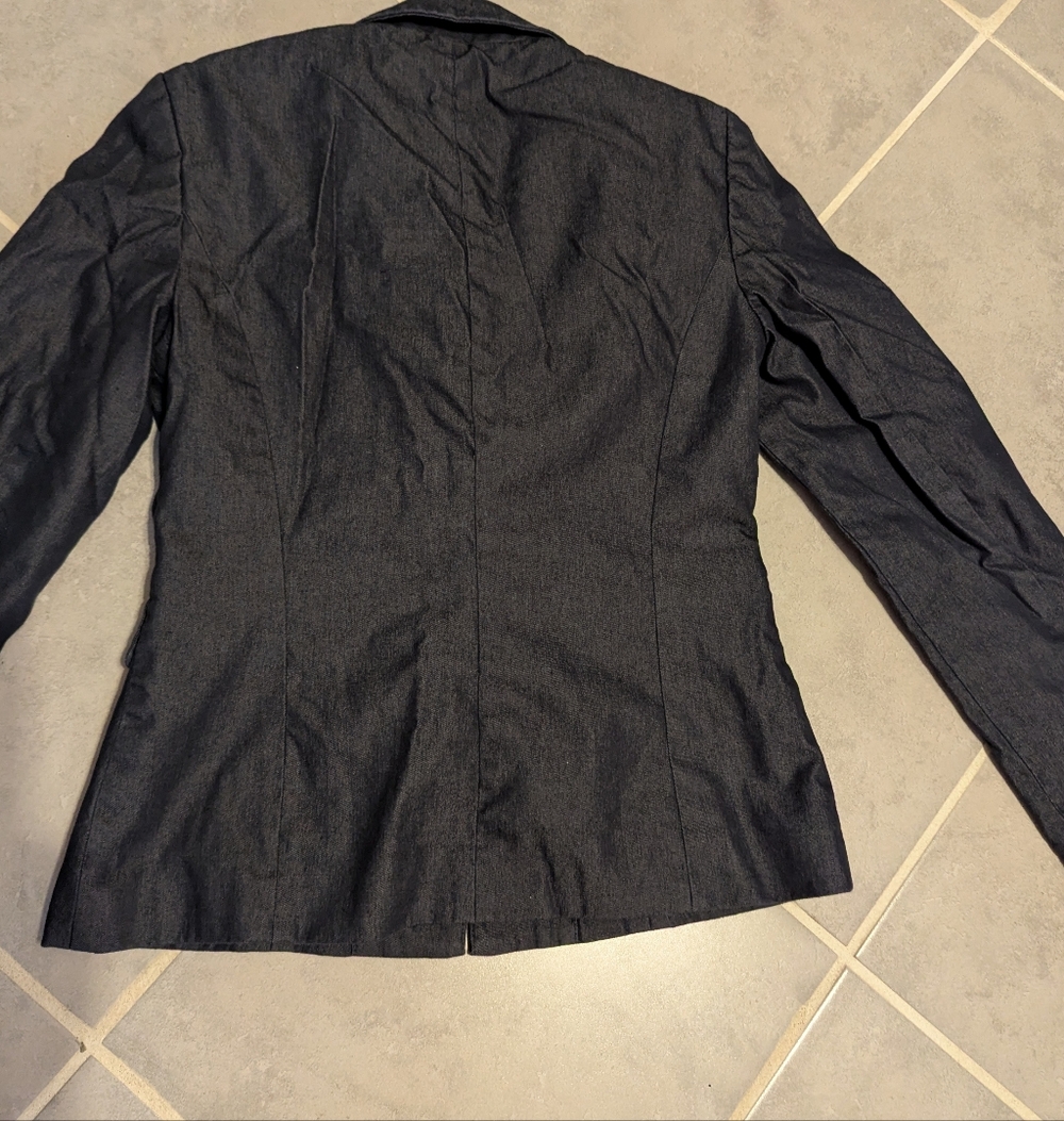 Brooks Brothers Women’s Dark Denim Blazer Jacket Two Button Structured Sz4 - Picture 2 of 11